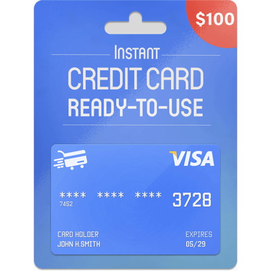 Prepaid Visa Card 100 USD Prepaid Visa Card 100 USD