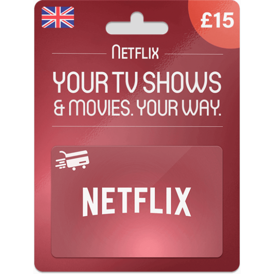 Netflix Gift Cards 15 GBP Netflix Gift Cards 15 GBP