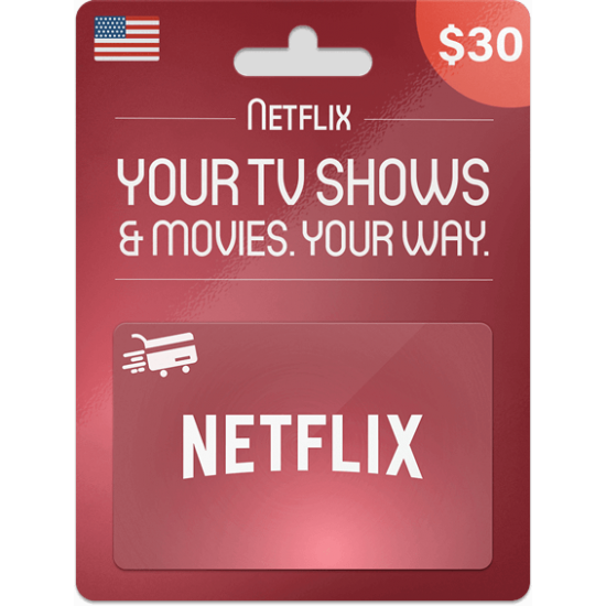 Netflix Gift Cards 30 USD Netflix Gift Cards 30 USD