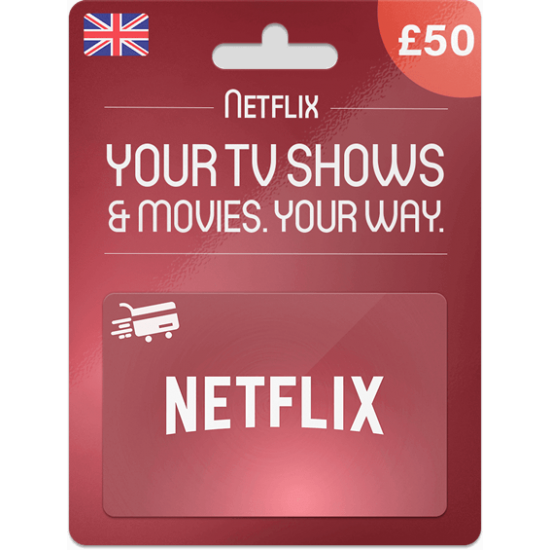 Netflix Gift Cards 50 GBP Netflix Gift Cards 50 GBP
