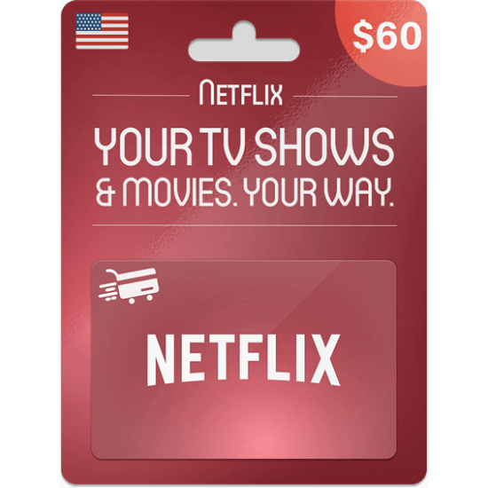 Netflix Gift Cards 60 USD Netflix Gift Cards 60 USD