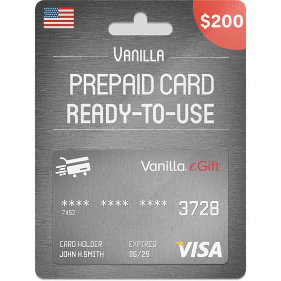 Vanilla eGift Visa 200 USD Vanilla eGift Visa 200 USD