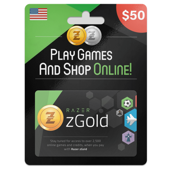 Razer Gold PIN 50 USD Razer Gold PIN 50 USD